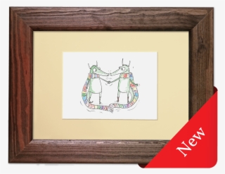Rainbow Dragons Frame New - Picture Frame