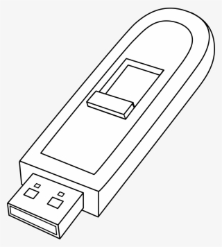 Flash Line Art Free Clip Usb Memory - Pen Drive For Drawing