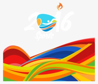 Olympics Vector Torch Design - Marathon Swimming