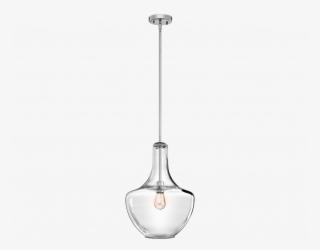Clear Glass Pendant Light Splendid Kichler Everly 1 - Lampshade