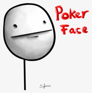 Meme Faces Poker Face - Circle