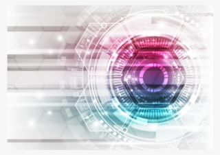 Colorful Point Geometry Poster High Circle Technology - Plano De Fundo Para Cartaz Em Png