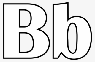 Classic Alphabet B At Coloring Pages For Kids Boys - English Alphabet B