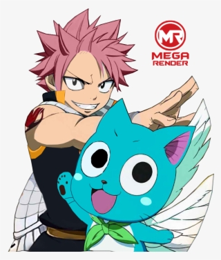Render Fairy Tail Natsu E Happy - Fairy Tail Natsu And Happy
