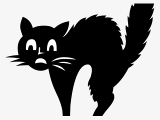 Feline Clipart Cat Silhouette - Halloween Black Cat Svg