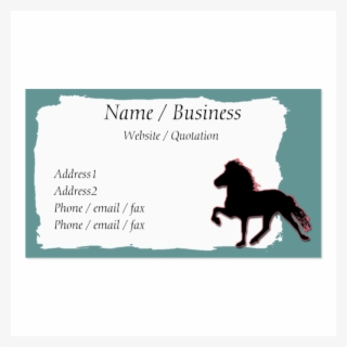 Icelandic Horse Banner Profile Business Card Templates - Mane