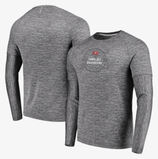 Majestic Buccaneers Men's Grey Long Sleeve Ultra Streak