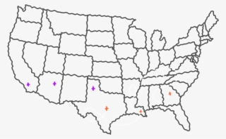 Atlanta To New Orleans - High Resolution Blank Us Map