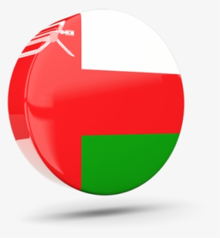 Illustration Of Flag Of Oman - Circle