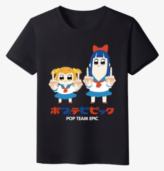 Hot Sale Men/women T Shirt Printing Anime Pop Team - Stained Glass U Talkin U2 To Me