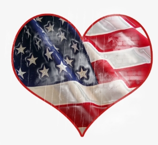 Patriotism Usa Heart - American Flag