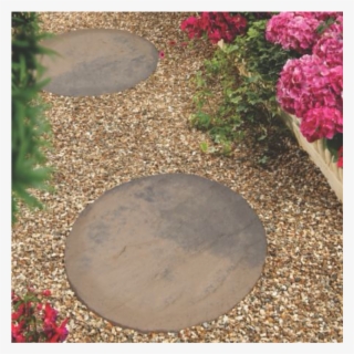 Search Image For Bradstone Round Brown Blend Stepping - Concrete