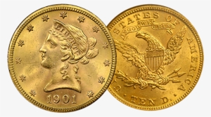 $10 Liberty Gold Coin Ngc/pcgs Ms-62 - Gold
