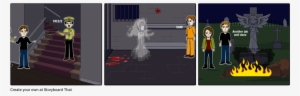Supernatural Ghost Nurse At Jail - Cartoon