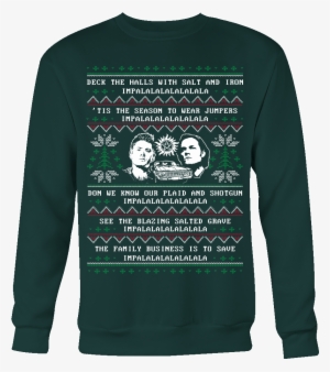 Supernatural Ugly Christmas Sweater - You Can Wear My Sweatshirt Merch