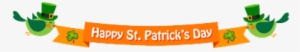 Happy St Patrick's Day 2 Birds - Happy St Patricks Day Banner