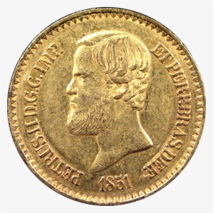 Brazil Gold 20,000 Reis, Vf-xf - Brazil Coins Png