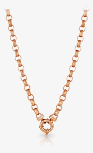 Engraved Oval Belcher Euro Necklace Made In 9ct Rose - Gucci Ghost Pendant Silver Necklace