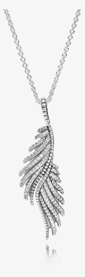 Majestic Feathers Pandora Necklace