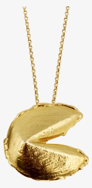 Fortune & Frame - Large Fortune Cookie Locket Necklace