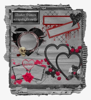 Gothic Romance Cluster Frames & Freebie - Romance