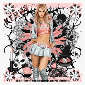 Gothic Beauty Tutorial Cluster Frame - Girl