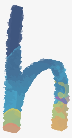 Letter H Watercolor Painting - Letter Watercolor Png Free