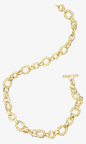 Handmade K Yellow Gold - Transparent Money Chain