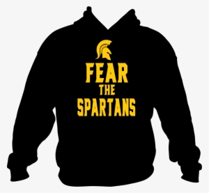 Hoodie Gildan Fear The Spartan Logo (yellow) - Nurse Gift/ Nurse Hoodie/ Nurse Sweatshirt/ Rhinestone