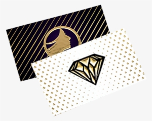 Suede With Raised Gold Foil Business Cards - 4over Raised Foil Business Cards
