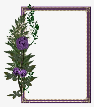Purple Rose Clipart Frame - Pink Backgrounds For Photoshop