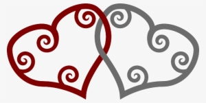 Red, Two, Cartoon, Heart, Symbols, Love, Border, Silver - Easy Maori Designs And Patterns