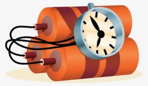 Svg Black And White Time Bomb Grenade Transprent Png - Time Bomb Illustration