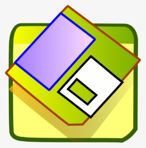 How To Set Use Green Floppy Disk Clipart