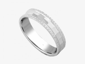 Beaded Border Silver Ring - Bangle