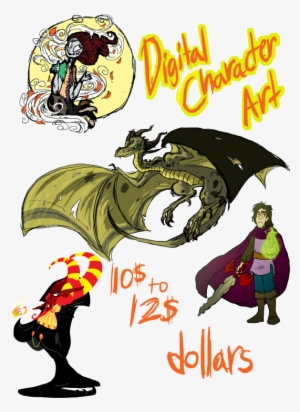 Digital Character Art Minus Any Kind Of Background - Drawing