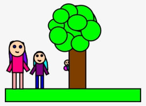 Family In The Forest Svg Clip Arts 600 X 438 Px