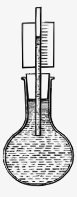 Free Vector Water Expansion In Flask Clip Art - Laboratory Flask