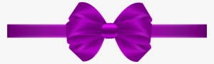 Bow Purple Transparent Png Clip Art - Purple Ribbon Transparent Background