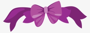 Butterfly Purple Ribbon Clip Art - Purple Bow Png Clipart