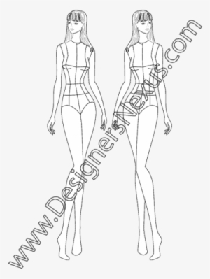 Clipart Library Ankle Drawing Figure - Female Croquis In Different Postures