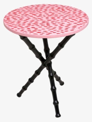 Ludo Drinks Table Bamboo Legs - Transparent Pink Garden Chair Png