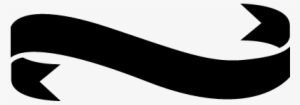 Ribbon Black Banner Vector - Cintas Decorativas Png