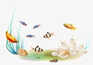 Submarine Fish Transparent - Fish Swimming Png