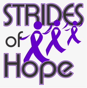 Purple Ribbon Strides Tee - Graphic Design