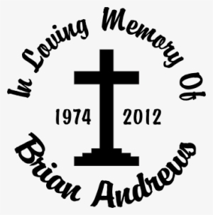 Cross Silhouette - Angel In Memory Decal