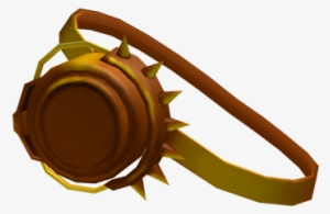 Golden Spiky Bionic Eye Patch - Strap