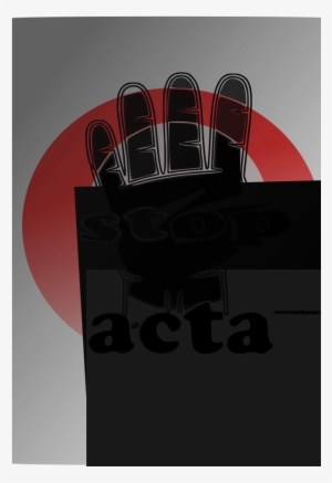 This Free Clipart Png Design Of Stop Acta Clipart Has
