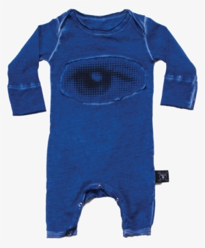 Nununu Eye Patch Playsuit - Blue