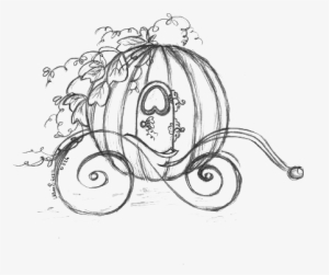 Cinderella Carriage Drawing Pumpkin Sketch - Cinderella Pumpkin Carriage Sketch